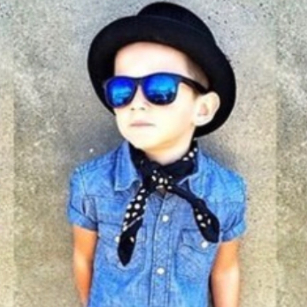 Unisex Kids Vintage Retro Sunglasses (1-4yrs) - Picture 3 of 6